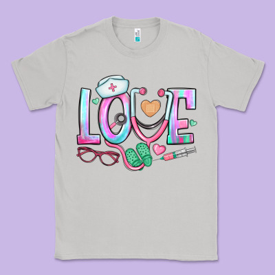 Love Nurse Classic Tee Designed By Bundleandbundleshop