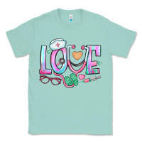 Seafoam love nurse Classic Tee - BundleAndBundleShop