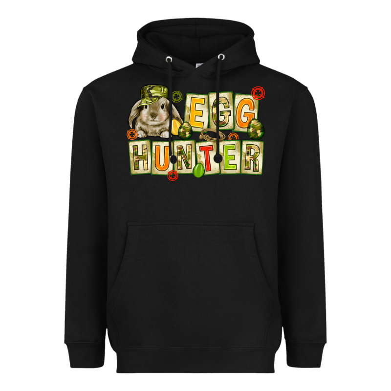 Egg Hunter With Camouflage Plate Letters Heavyweight Hoodie by NancyCooperArtShop | Teevron