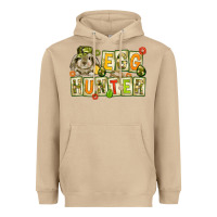 Mushroom Egg hunter with camouflage plate letters Heavyweight Hoodie - NancyCooperArtShop
