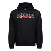 Black wild flowers Urban Hoodie - TumblerDesignByShophia