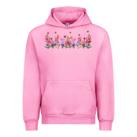 Fuchsia Pink wild flowers Urban Hoodie - TumblerDesignByShophia