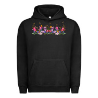Pigment Black wild flowers Urban Hoodie - TumblerDesignByShophia