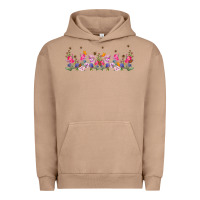 Pigment Burro wild flowers Urban Hoodie - TumblerDesignByShophia