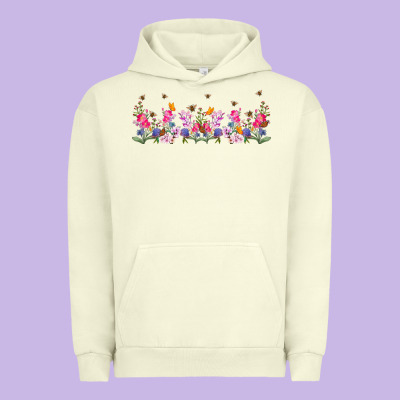 Wild Flowers Urban Hoodie Designed By Tumblerdesignbyshophia