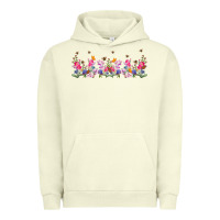 Pigment Pistachio wild flowers Urban Hoodie - TumblerDesignByShophia