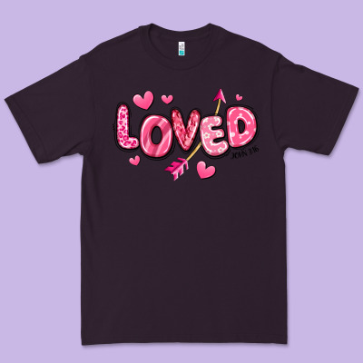 Premium Tee loved valentines day