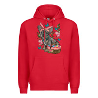 Red easter french bulldog Premium Hoodie - RanaPortraitStore