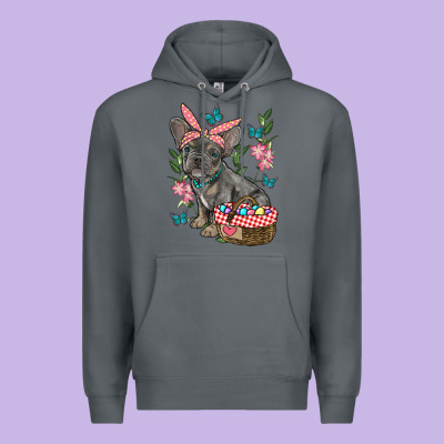 Easter French Bulldog Premium Hoodie Designed By Ranaportraitstore
