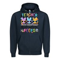 Navy teacher of the sweetest Zipper Hoodie - MaliasSmallBusiness