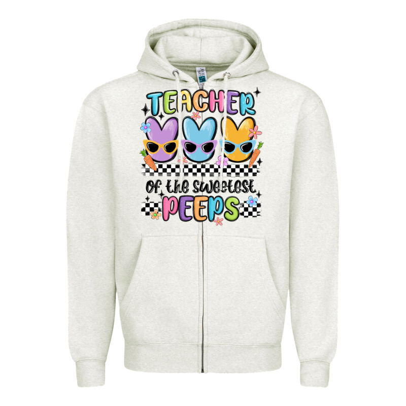 Teacher Of The Sweetest Zipper Hoodie by MaliasSmallBusiness | Teevron