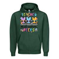 Sports Green teacher of the sweetest Zipper Hoodie - MaliasSmallBusiness
