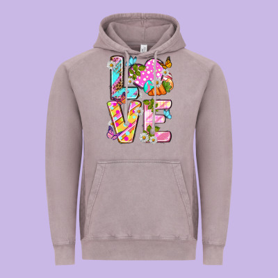 Love Easter Vintage Hoodie Designed By Neo Western