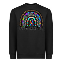 Black autism awareness Heavyweight Sweatshirt - CowhideDigitalArt
