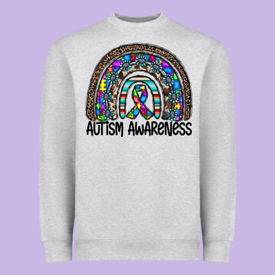 Autism Awareness Heavyweight Sweatshirt Designed By Cowhidedigitalart