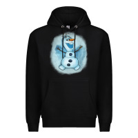 Black olaf snowman Premium Hoodie - AdoDesignShop