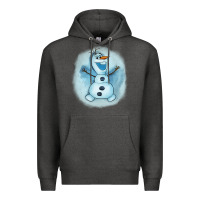 Charcoal Heather olaf snowman Premium Hoodie - AdoDesignShop