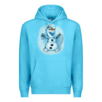 Ocean Blue olaf snowman Premium Hoodie - AdoDesignShop