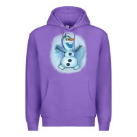 Purple olaf snowman Premium Hoodie - AdoDesignShop