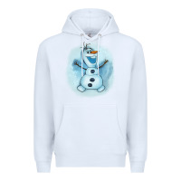 White olaf snowman Premium Hoodie - AdoDesignShop