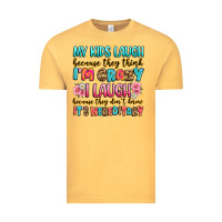 Vintage Mustard my kids laugh because they think i'm crazy Vintage Tee - JahusDesignShop