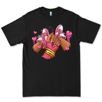Black valentines day afro girl sneakers Premium Tee - RanaPortraitStore