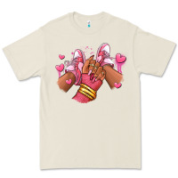 Bone valentines day afro girl sneakers Premium Tee - RanaPortraitStore