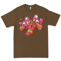 Cacao valentines day afro girl sneakers Premium Tee - RanaPortraitStore