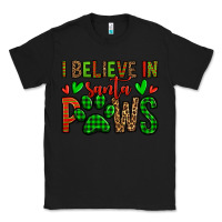 Black i believe in santa paws christmas Classic Tee - Jasminsmagicworld