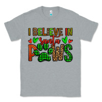 Heather Grey i believe in santa paws christmas Classic Tee - Jasminsmagicworld