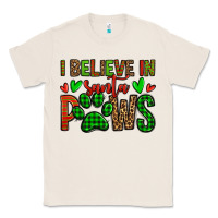 Natural i believe in santa paws christmas Classic Tee - Jasminsmagicworld