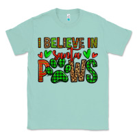 Seafoam i believe in santa paws christmas Classic Tee - Jasminsmagicworld