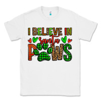 White i believe in santa paws christmas Classic Tee - Jasminsmagicworld