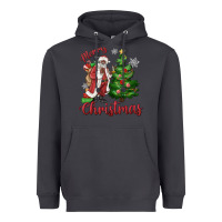 Smoke Merry Christmas Black Santa Heavyweight Hoodie - MaliasSmallBusiness