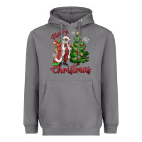 Storm Merry Christmas Black Santa Heavyweight Hoodie - MaliasSmallBusiness