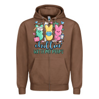 Chestnut chillin with my peeps Zipper Hoodie - MaliasSmallBusiness
