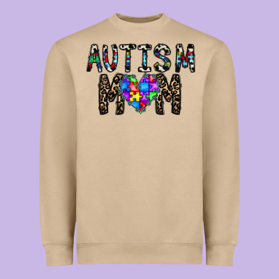 Autism Mom Heavyweight Sweatshirt Designed By Cowhidedigitalart
