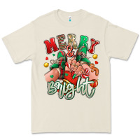 Bone merry and bright caucasian girl sneakers Premium Tee - RanaPortraitStore