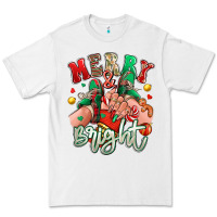 White merry and bright caucasian girl sneakers Premium Tee - RanaPortraitStore