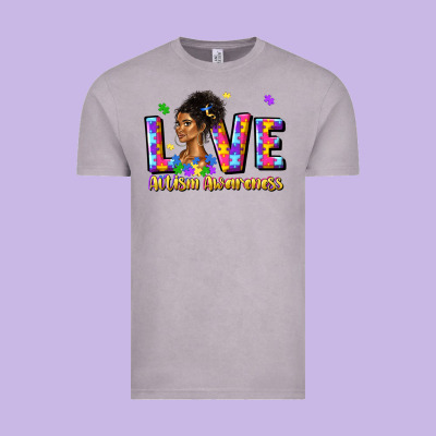Love Autism Awareness Vintage Tee Designed By Jahusdesignshop