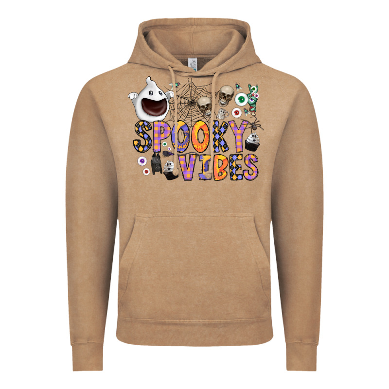 Spooky Vibes Vintage Hoodie by CowhideDigitalArt | Teevron