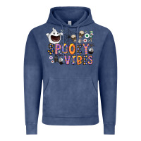 Vintage Denim spooky vibes Vintage Hoodie - CowhideDigitalArt