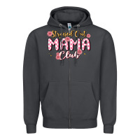 Smoke stressed out mama club Zipper Hoodie - MaliasSmallBusiness