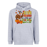 Heather Grey give thanks for a little and you will find a lot Heavyweight Hoodie - MaliasSmallBusiness