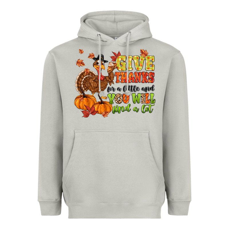 Give Thanks For A Little And You Will Find A Lot Heavyweight Hoodie by MaliasSmallBusiness | Teevron