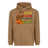 Toasted Coconut give thanks for a little and you will find a lot Heavyweight Hoodie - MaliasSmallBusiness