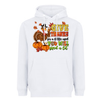 White give thanks for a little and you will find a lot Heavyweight Hoodie - MaliasSmallBusiness