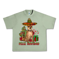 Oil Green Chihuahua feliz navidad Urban Heavy Tee - JahusDesignShop