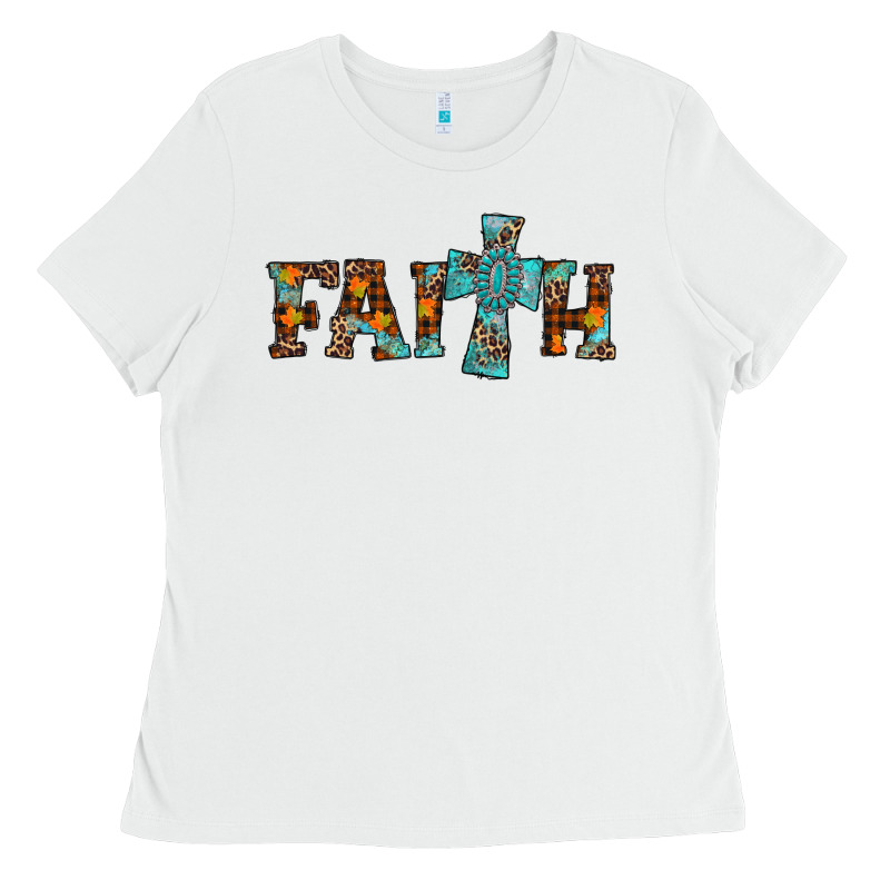 Faith Thanksgiving Cross Ladies Tee by AdoDesignShop | Teevron