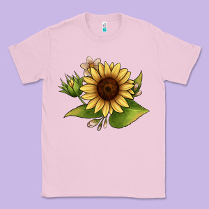 Sunflower Classic Tee Designed By Jahusdesignshop